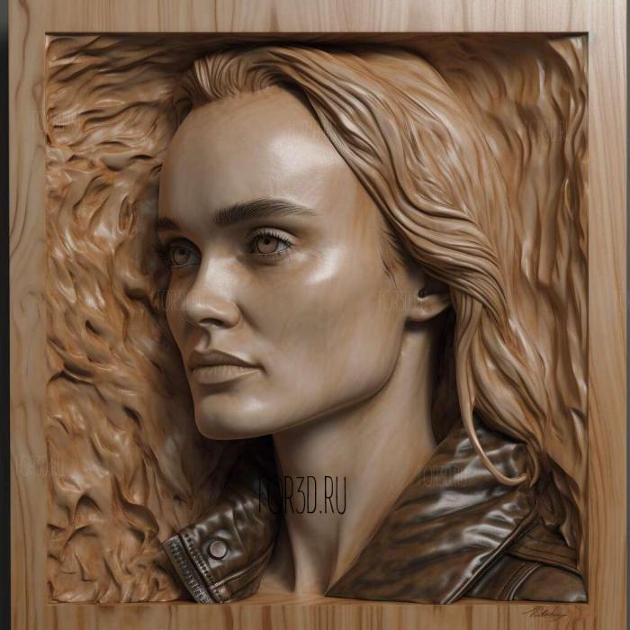 Diane Kruger 4 stl model for CNC